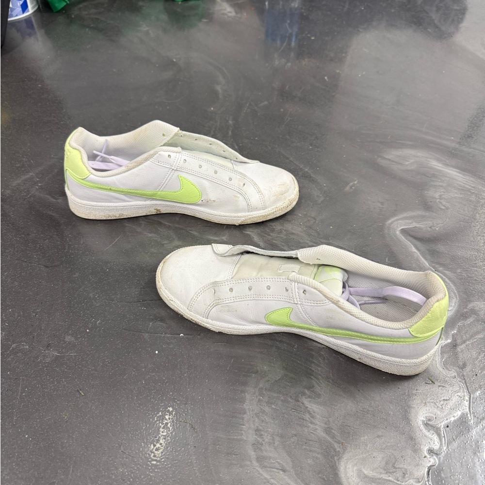 Nike Court Royal White and Neon Green Sneakers